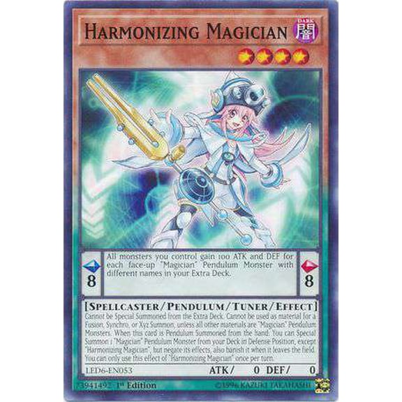 YuGiOh Legendary Duelists: Magical Hero Common Harmonizing Magician LED6-EN053