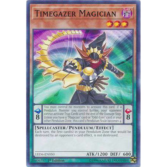 YuGiOh Legendary Duelists: Magical Hero Common Timegazer Magician LED6-EN050