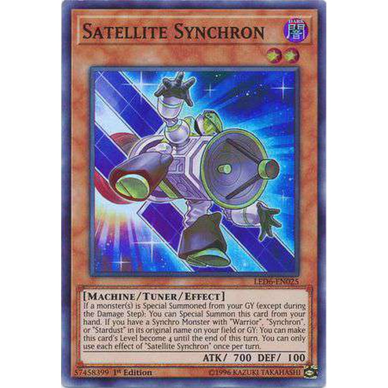 satellite yugioh card YuGiOh Legendary Duelists: Magical Hero Super Rare Satellite Synchron  LED6-EN025