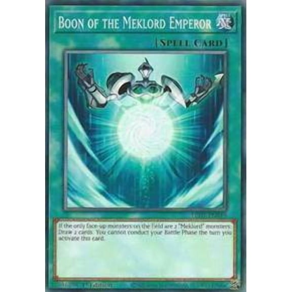YuGiOh Legendary Duelists Rage of Ra Common Boon of the Meklord Emperor LED7-EN049
