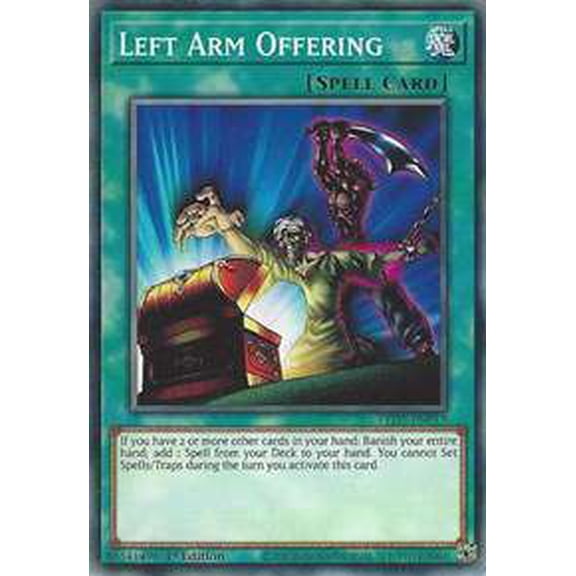 YuGiOh Legendary Duelists Rage of Ra Common Left Arm Offering LED7-EN013