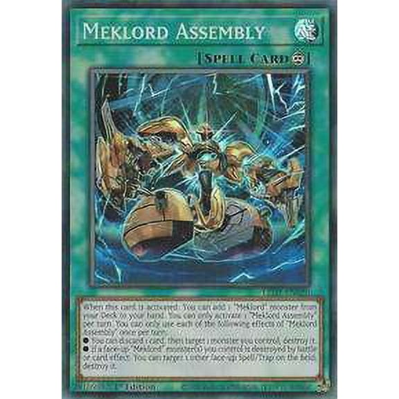 YuGiOh Legendary Duelists Rage of Ra Super Rare Meklord Assembly LED7-EN020