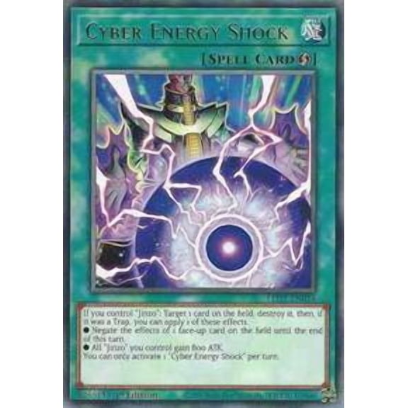 YuGiOh Legendary Duelists Rage of Ra Rare Cyber Energy Shock LED7-EN034