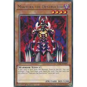 YuGiOh Legendary Duelists Rage of Ra Rare Makyura the Destructor LED7-EN008