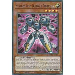 YuGiOh Legendary Duelists Rage of Ra Super Rare Meklord Army Deployer Obbligato LED7-EN019