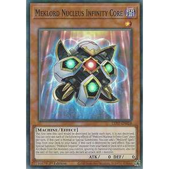 YuGiOh Legendary Duelists Rage of Ra Super Rare Meklord Nucleus Infinity Core LED7-EN018