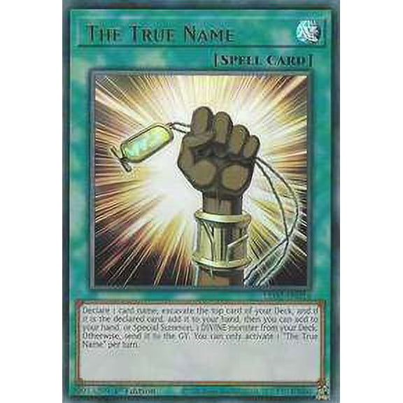 YuGiOh Legendary Duelists Rage of Ra Ultra Rare The True Name LED7-EN014