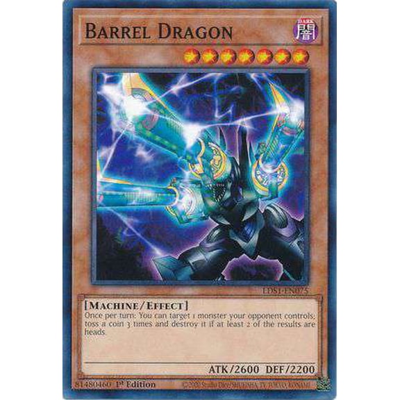 YuGiOh Legendary Duelists: Season 1 Common Barrel Dragon LDS1-EN075