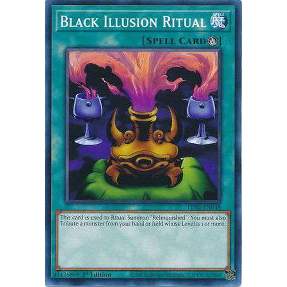 YuGiOh Legendary Duelists: Season 1 Common Black Illusion Ritual LDS1-EN048