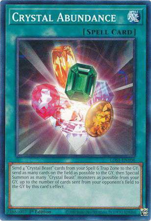 yugioh crystal beast deck for sale TCG: Legend of The Beasts Structure Mint / near mint condition trading card Yu-Gi-Oh Card - BLCR-EN013 -
