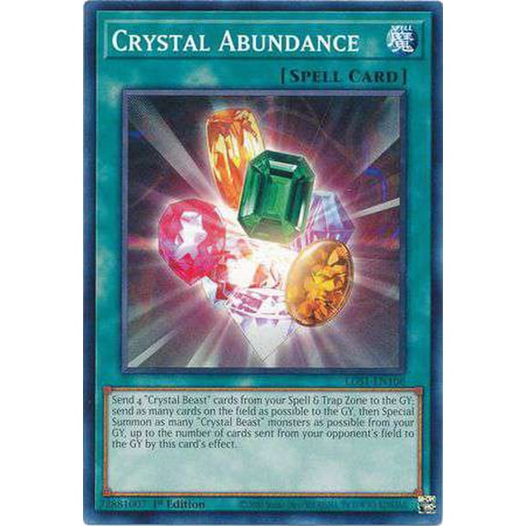 YuGiOh Legendary Duelists: Season 1 Common Crystal Abundance LDS1-EN106