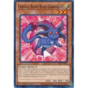 YuGiOh Legendary Duelists: Season 1 Common Crystal Beast Ruby Carbuncle LDS1-EN092