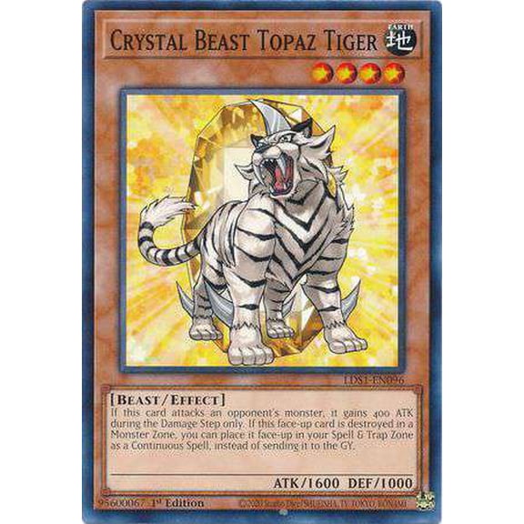 YuGiOh Legendary Duelists: Season 1 Common Crystal Beast Topaz Tiger LDS1-EN096