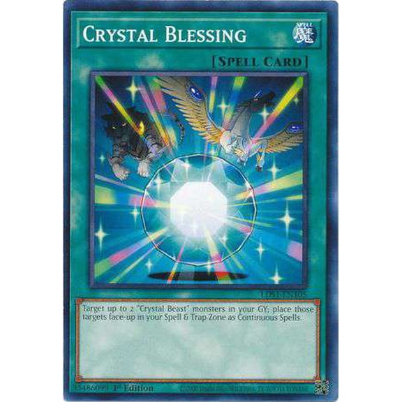 YuGiOh Legendary Duelists: Season 1 Common Crystal Blessing LDS1-EN105