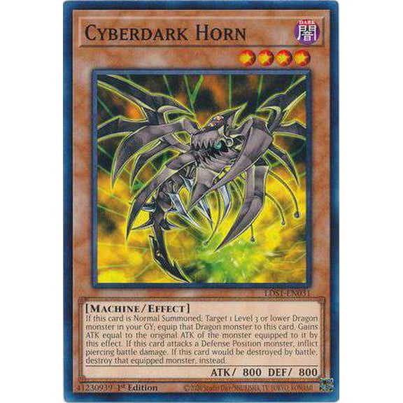 YuGiOh Legendary Duelists: Season 1 Common Cyberdark Horn LDS1-EN031