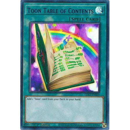 YuGiOh Legendary Duelists: Season 1 Ultra Rare Toon Table of Contents LDS1-EN069 (Purple Variant)