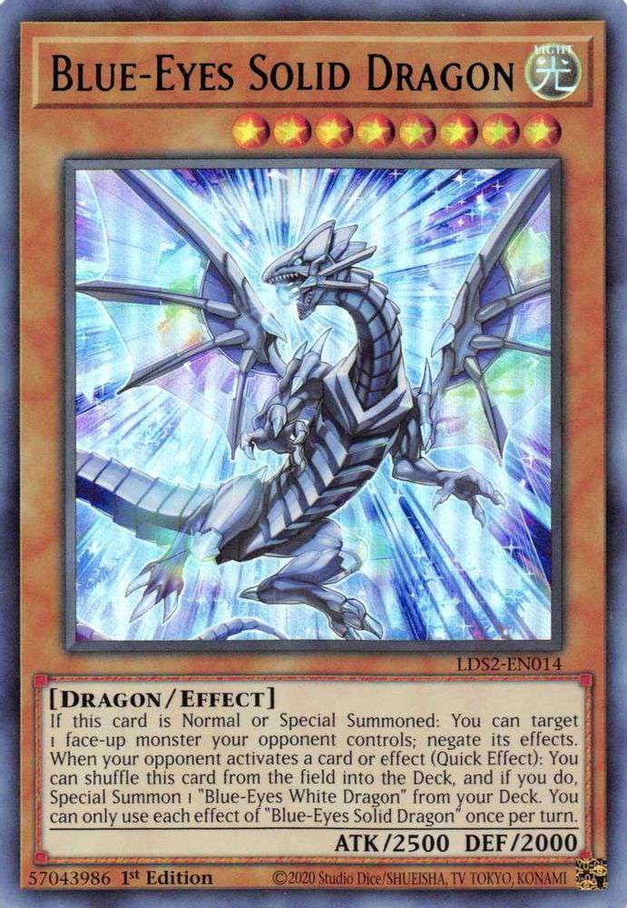 Yu-Gi-Oh! Card - Rage With Eyes Of Blue (Green) | LDS2-EN029 Ultra Rare 1st Edition