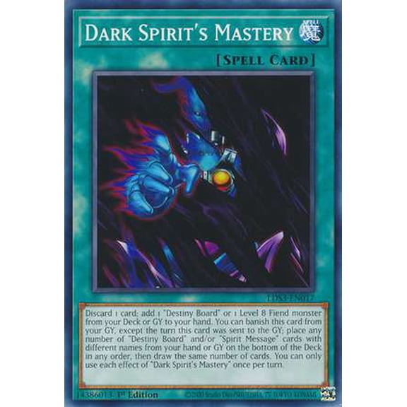YuGiOh Legendary Duelists: Season 3 Common Dark Spirit's Mastery LDS3-EN017