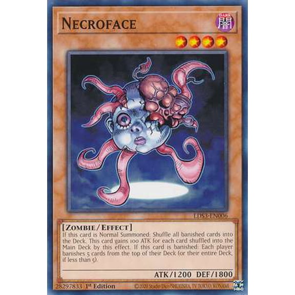 YuGiOh Legendary Duelists: Season 3 Common Necroface LDS3-EN006
