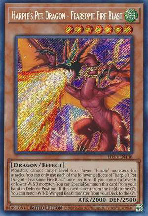 YuGiOh Legendary Duelists: Season 3 Secret Rare Harpie's Pet Dragon - Fearsome Fire Blast LDS3-EN138 - Walmart.com YuGiOh Legendary Duelists: Season 3 Secret Rare Harpie's Pet Dragon - Fearsome Fire Blast LDS3-EN138 - Walmart.com