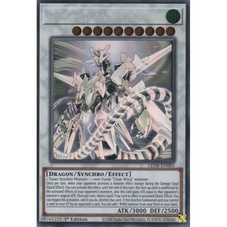 YuGiOh Legendary Duelists: Synchro Storm Ghost Rare Crystal Clear Wing Synchro Dragon LED8-EN005 - Walmart.com YuGiOh Legendary Duelists: Synchro Storm Ghost Rare Crystal Clear Wing Synchro Dragon LED8-EN005 - Walmart.com