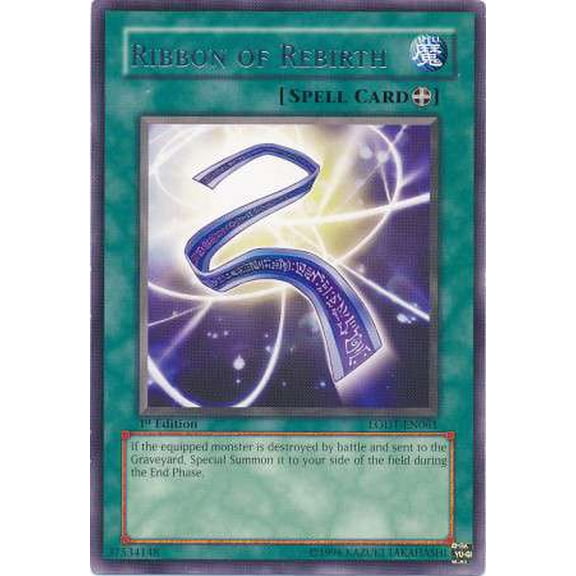 YuGiOh Light of Destruction Rare Ribbon of Rebirth LODT-EN061