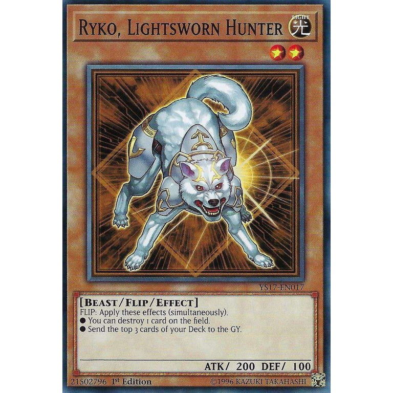 YuGiOh Link Strike Ryko, Lightsworn Hunter YS17-EN017 - Walmart.com