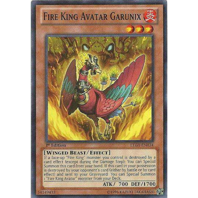 YuGiOh Lord of the Tachyon Galaxy Common Fire King Avatar Garunix  LTGY-EN034 