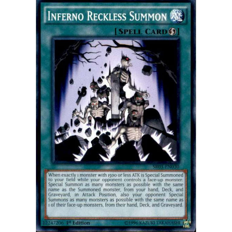 YuGiOh Machine Reactor Structure Deck Common Inferno Reckless Summon  SR03-EN030