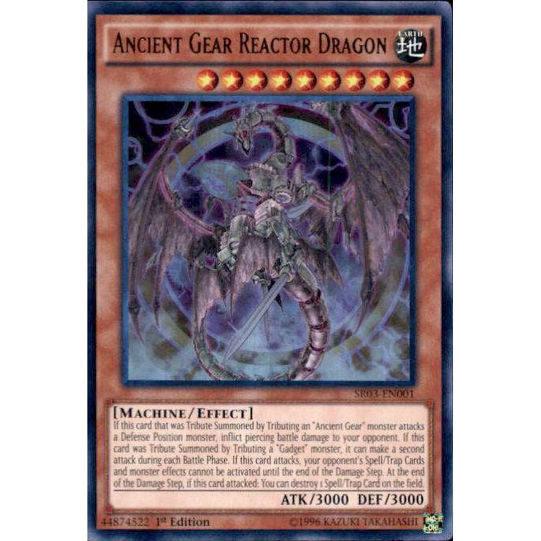 YuGiOh Machine Reactor Structure Deck Ultra Rare Ancient Gear Reactor  Dragon SR03-EN001 - Walmart.com
