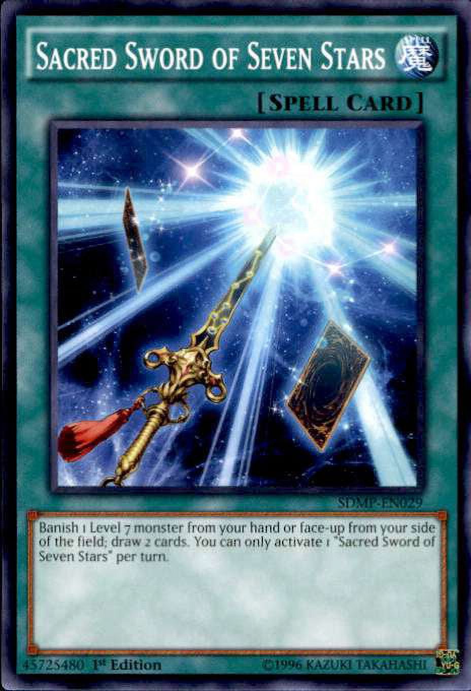 YuGiOh Master of Pendulum Structure Deck Common Sacred Sword of Seven Stars  SDMP-EN029 - Walmart.com