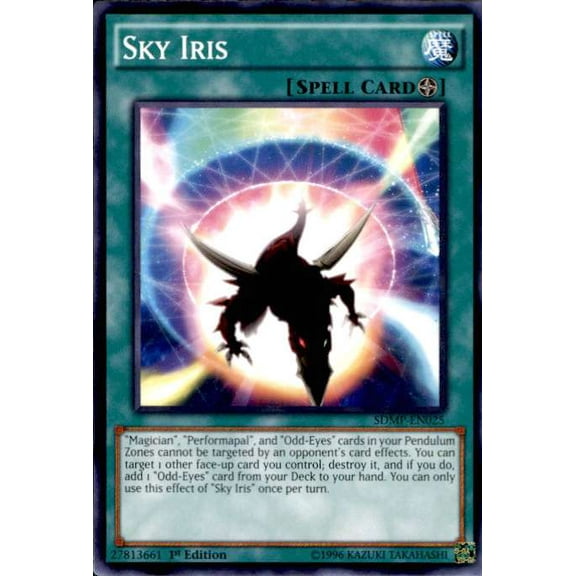 YuGiOh Master of Pendulum Structure Deck Common Sky Iris SDMP-EN025