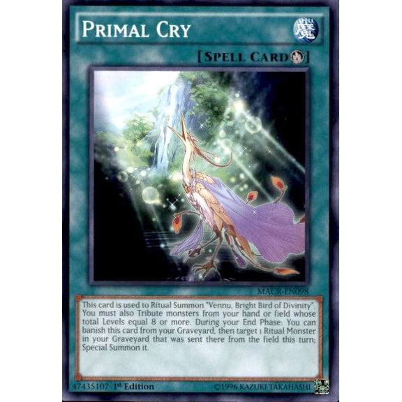 YuGiOh Maximum Cris Primal Cry MACR-EN098