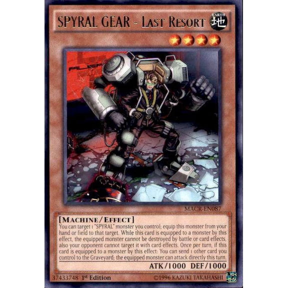 YuGiOh Maximum Cris SPYRAL GEAR - Last Resort MACR-EN087