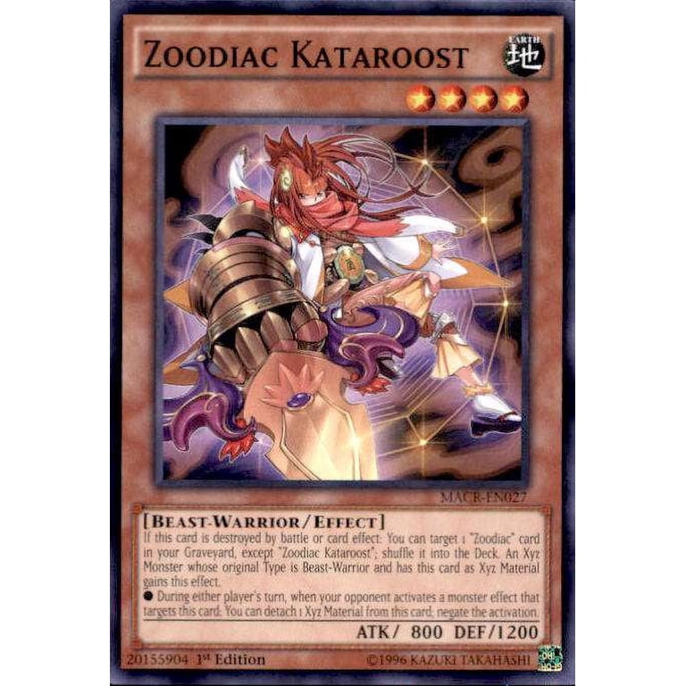 YuGiOh Maximum Cris Zoodiac Kataroost MACR-EN027 - Walmart.com YuGiOh Maximum Cris Zoodiac Kataroost MACR-EN027 - Walmart.com