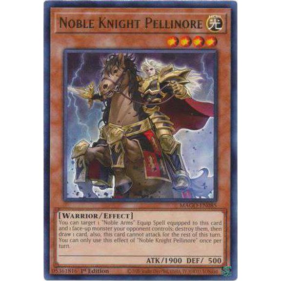YuGiOh Maximum Gold Rare Noble Knight Pellinore MAGO-EN085