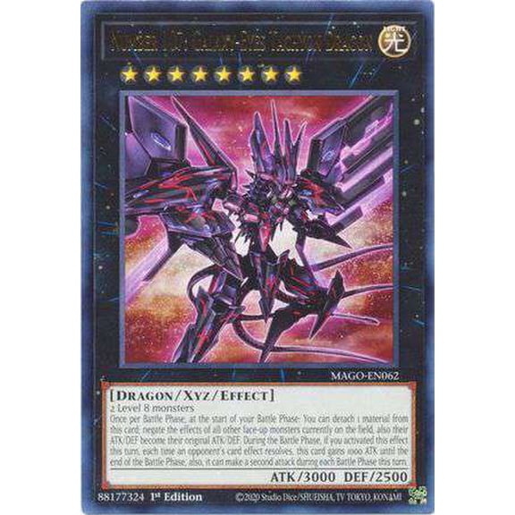 YuGiOh Maximum Gold Rare Number 107: Galaxy-Eyes Tachyon Dragon MAGO-EN062