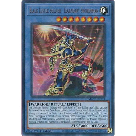 YuGiOh Maze of Memories Ultra Rare Black Luster Soldier - Legendary Swordsman MAZE-EN011