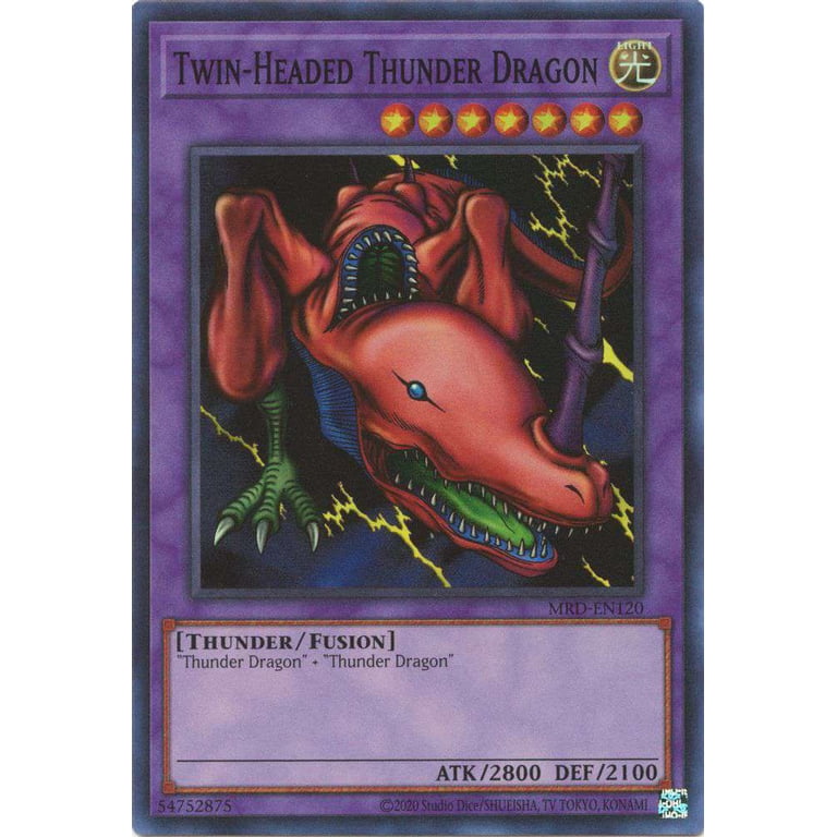 YuGiOh Trading Card Game Metal Raiders 25th Anniversary Super Rare Twin-Headed Thunder Dragon Mrd-en120 YuGiOh Trading Card Game Metal Raiders 25th Anniversary Super Rare Twin-Headed Thunder Dragon Mrd-en120