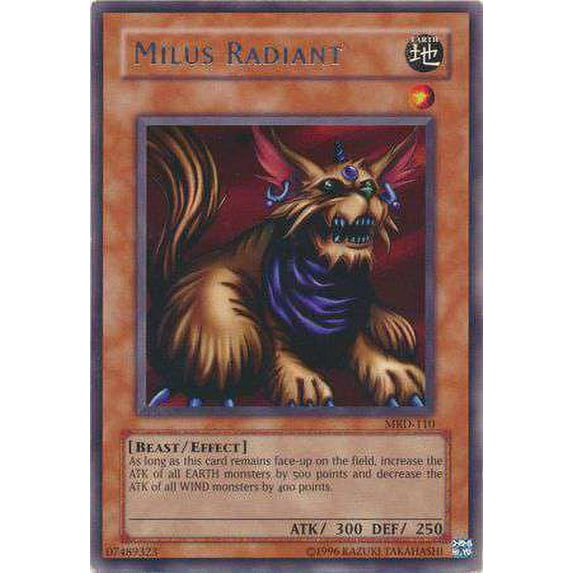 YuGiOh Metal Raiders Rare Milus Radiant MRD-110