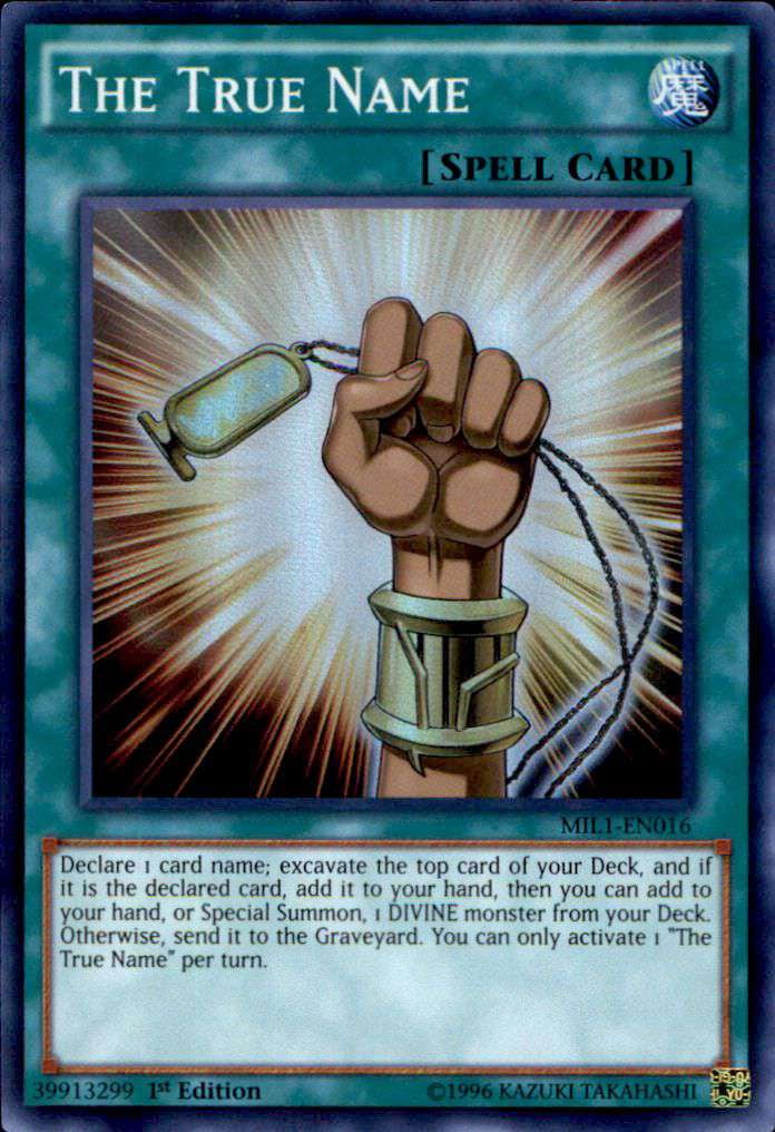 YuGiOh Millennium Pack The True Name MIL1-EN016 - Walmart.com