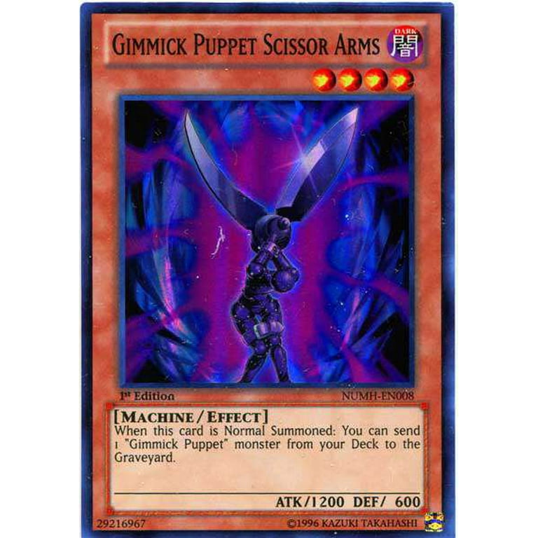 Yu-Gi-Oh! Gimmick Puppet Scissor Arms - NUMH-EN008 Super Rare Card From Number Hunters