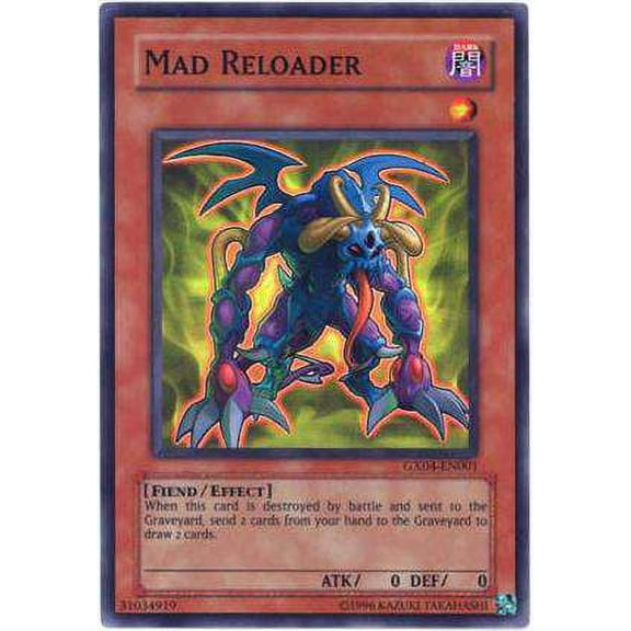 YuGiOh PSP Tag Force 2 Super Rare Mad Reloader GX04-EN001