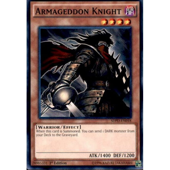 YuGiOh Pendulum Domination Structure Deck Common Armageddon Knight SDPD-EN018