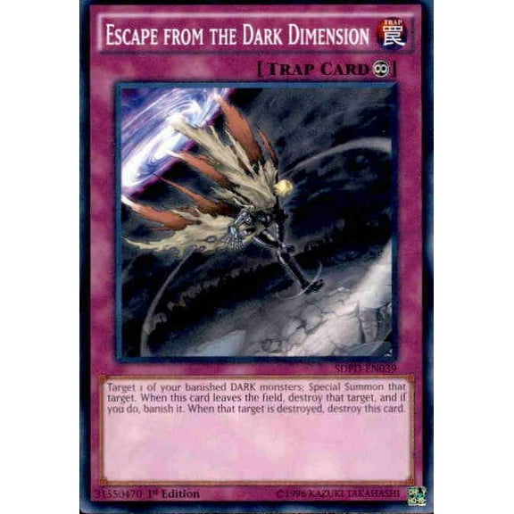 YuGiOh Pendulum Domination Structure Deck Common Escape from the Dark Dimension SDPD-EN039