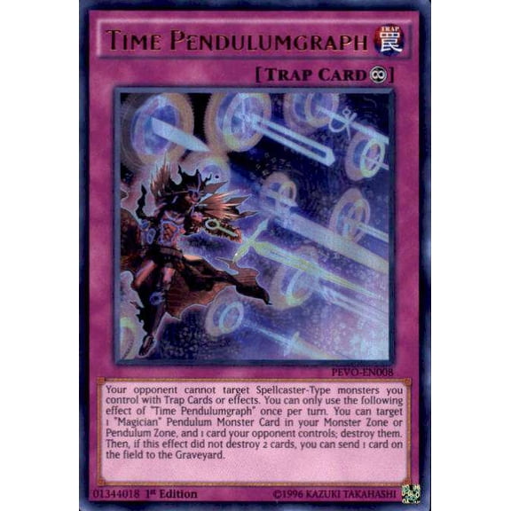 YuGiOh Pendulum Evolution Ultra Rare Time Pendulumgraph PEVO-EN008