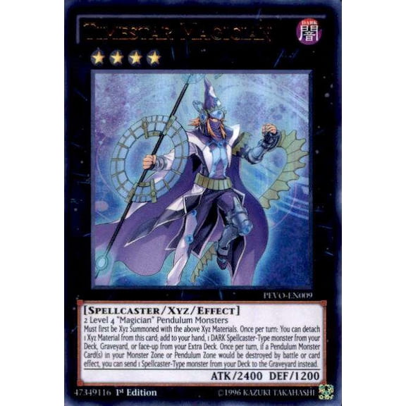 YuGiOh Pendulum Evolution Ultra Rare Timestar Magician PEVO-EN009