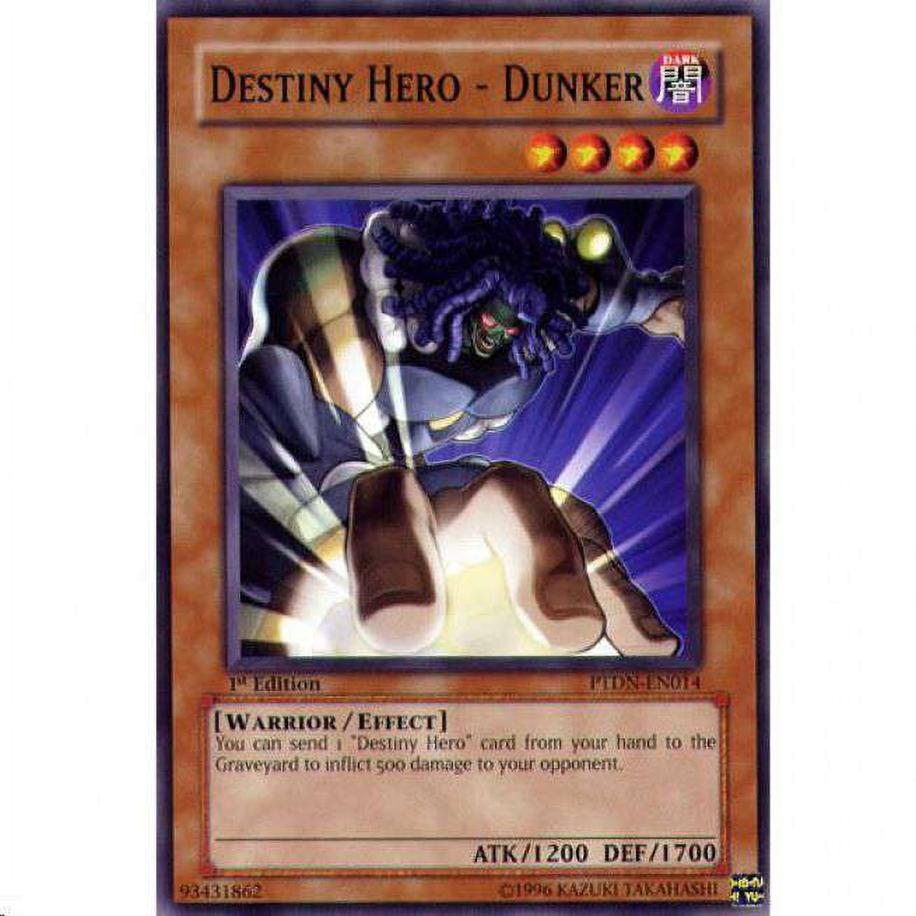 YuGiOh Phantom Darkness Common Destiny Hero - Dunker PTDN-EN014 -  Walmart.com