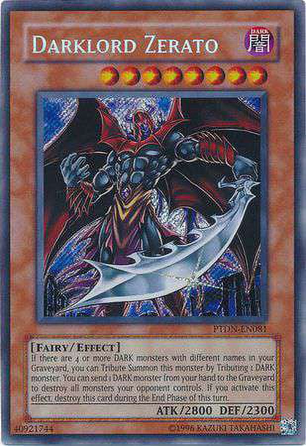 YuGiOh Phantom Darkness Secret Rare Darklord Zerato PTDN-EN081