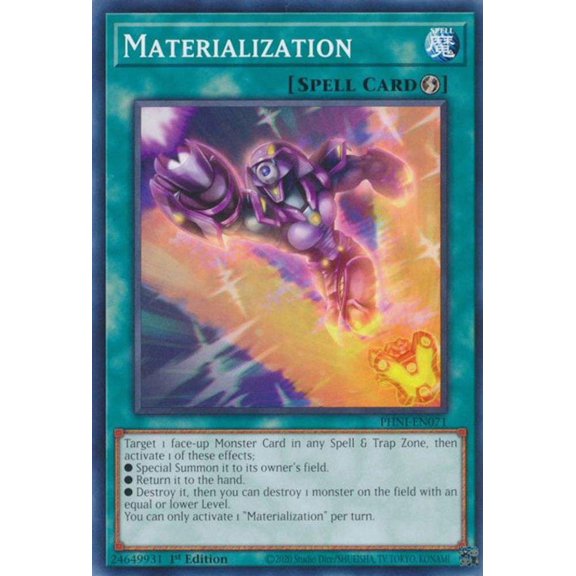 YuGiOh Phantom Nightmare Common Materialization PHNI-EN071
